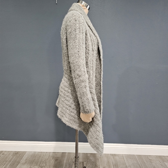 CLASSIC ALPACA Made in Peru Women Gray Alpaca Waterfall Open Cardigan M - Picture 5 of 8